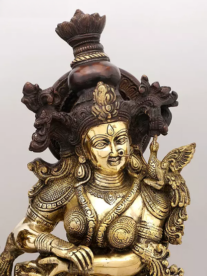 Brassaura® Brass Radha Krishna Statue | Height 27.5 Inches & Weight 37.42 kg