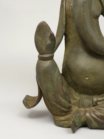 Brassaura™ Modern Brass Ganesha Statue | Height 16 Inches & Weight 9.08 kgs