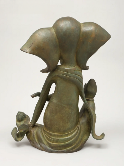Brassaura™ Modern Brass Ganesha Statue | Height 16 Inches & Weight 9.08 kgs