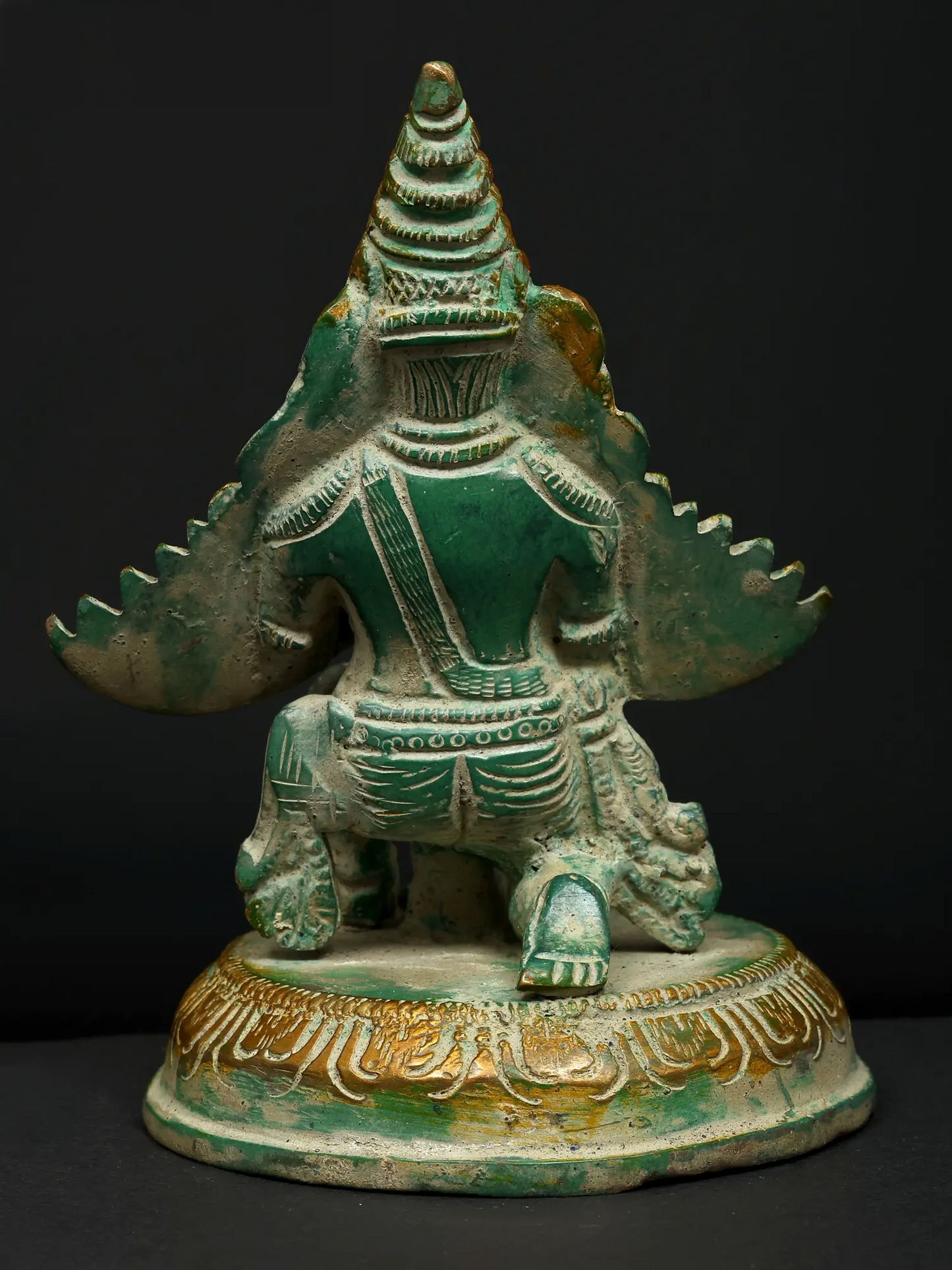 ब्रस्सौड़ा® पीतल गरुड़ मूर्ति | ऊँचाई 6 इंच और वज़न 0.90 किलो