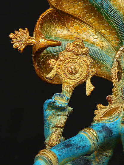 Brassaura® Brass Vishnu Statue | Height 28 Inches & Weight 25.74 kg