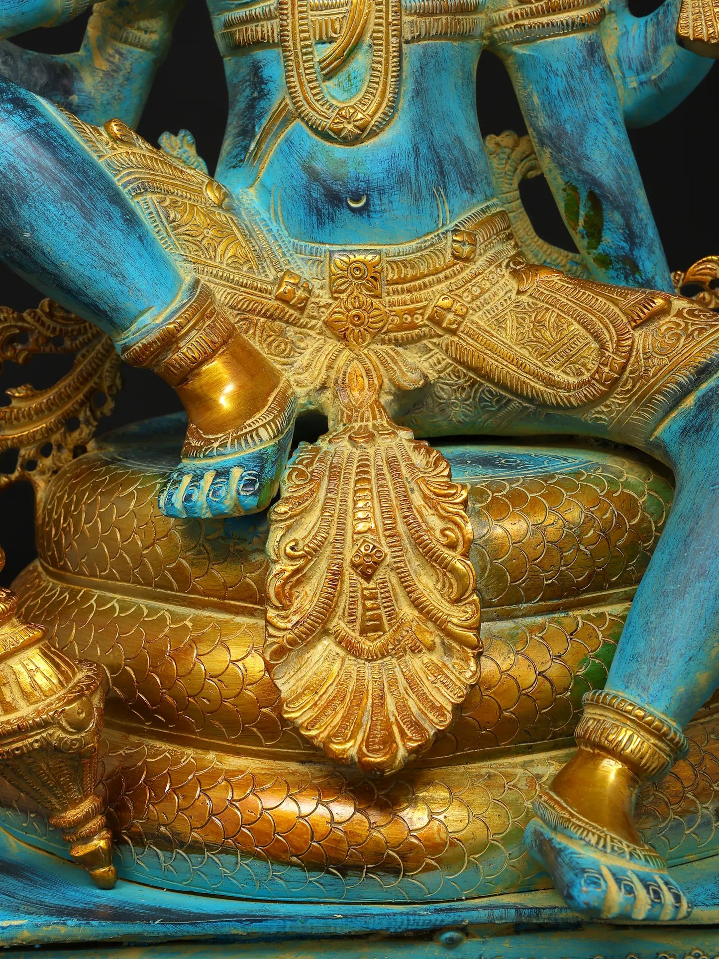 Brassaura® Brass Vishnu Statue | Height 28 Inches & Weight 25.74 kg