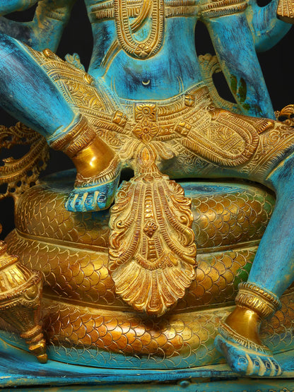 Brassaura® Brass Vishnu Statue | Height 28 Inches & Weight 25.74 kg
