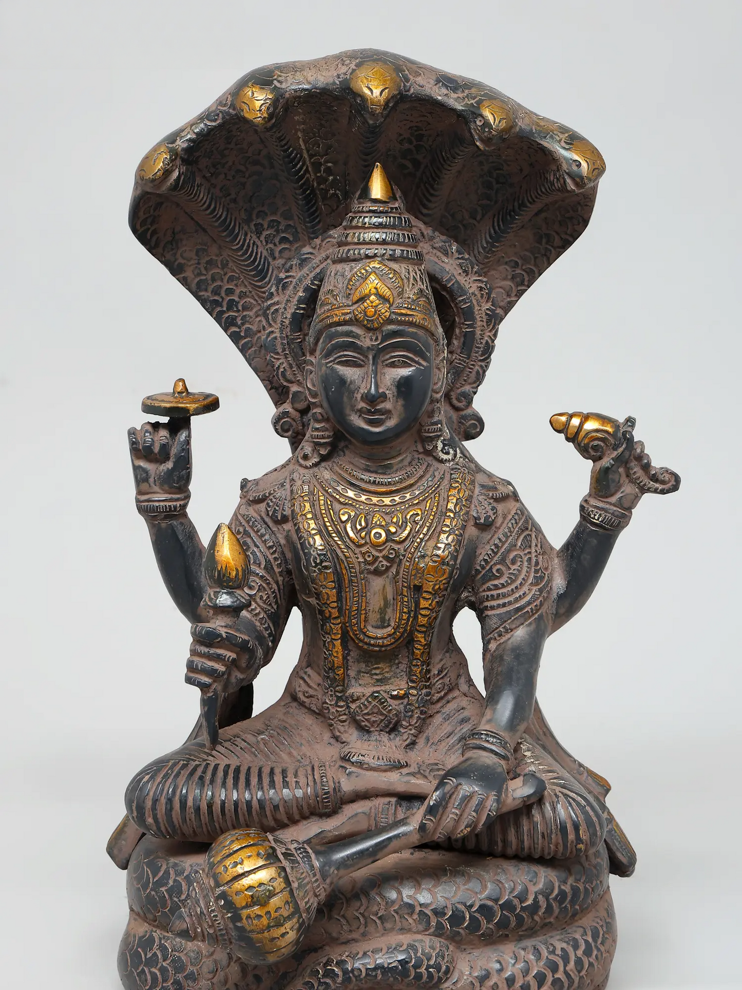 Brassaura® Brass Vishnu Statue | Height 13 Inches & Weight 7.09 kg