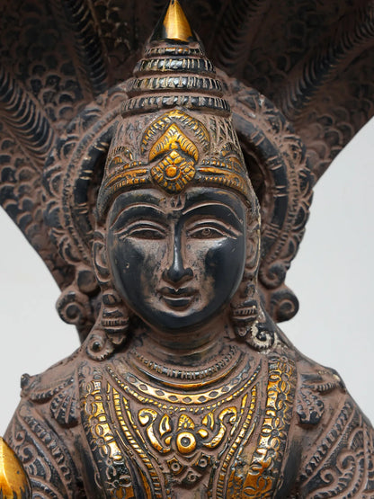 Brassaura® Brass Vishnu Statue | Height 13 Inches & Weight 7.09 kg