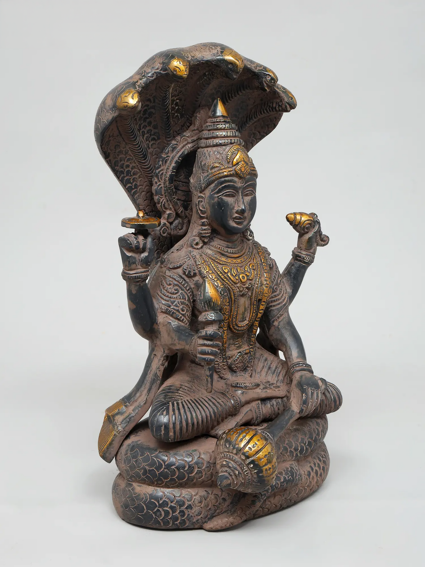 Brassaura® Brass Vishnu Statue | Height 13 Inches & Weight 7.09 kg