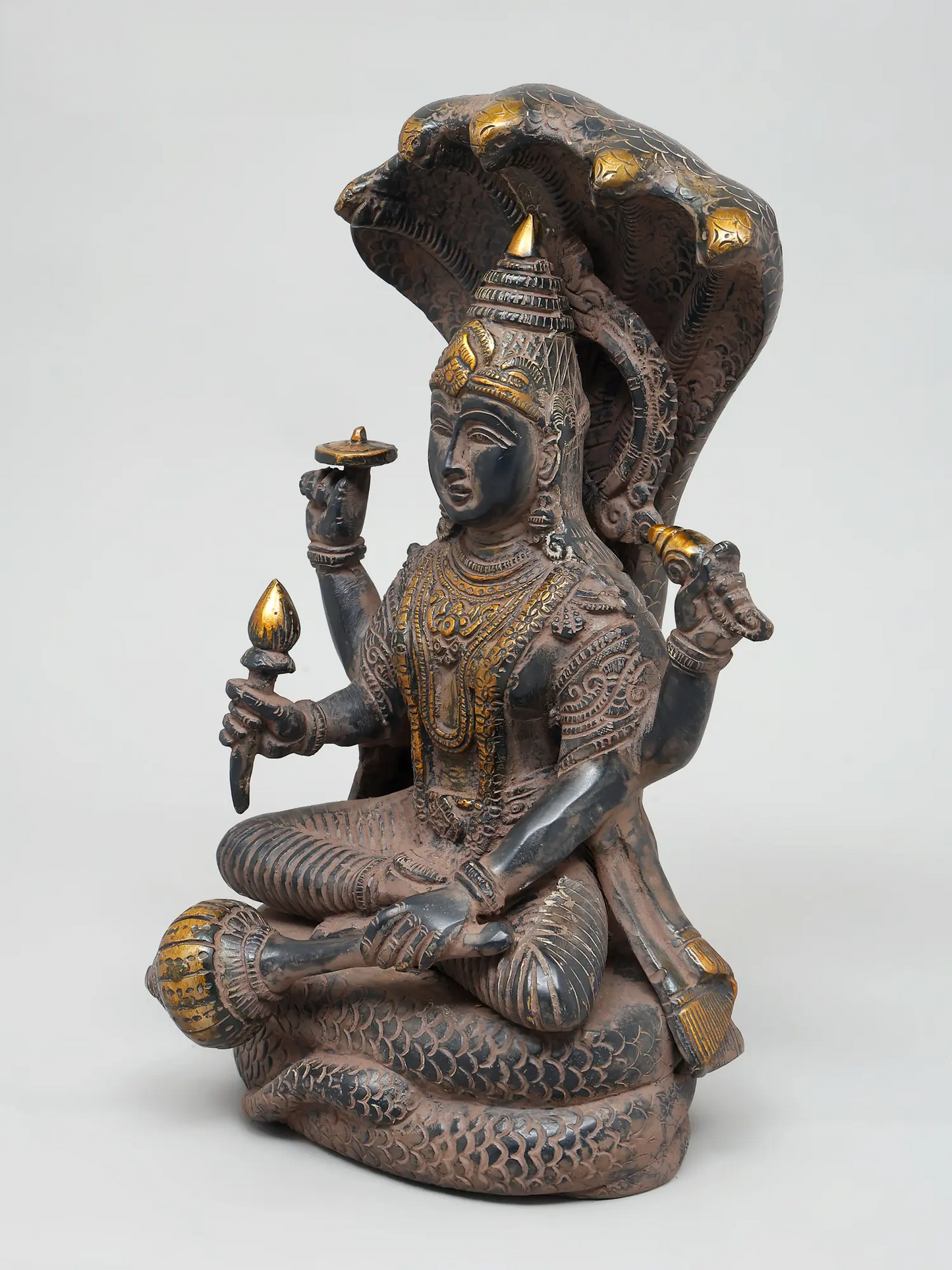 Brassaura® Brass Vishnu Statue | Height 13 Inches & Weight 7.09 kg