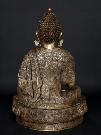 Brassaura® Brass Buddha Statue | Height 36 Inches & Weight 52.60 kgs