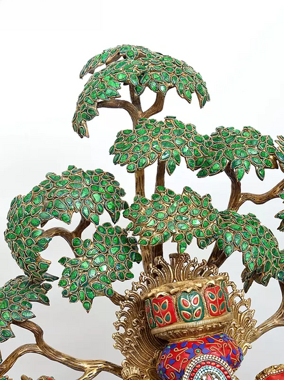 Brassaura® Krishna Stone Work Statue | Height 58 Inches & Weight 80.55 kg