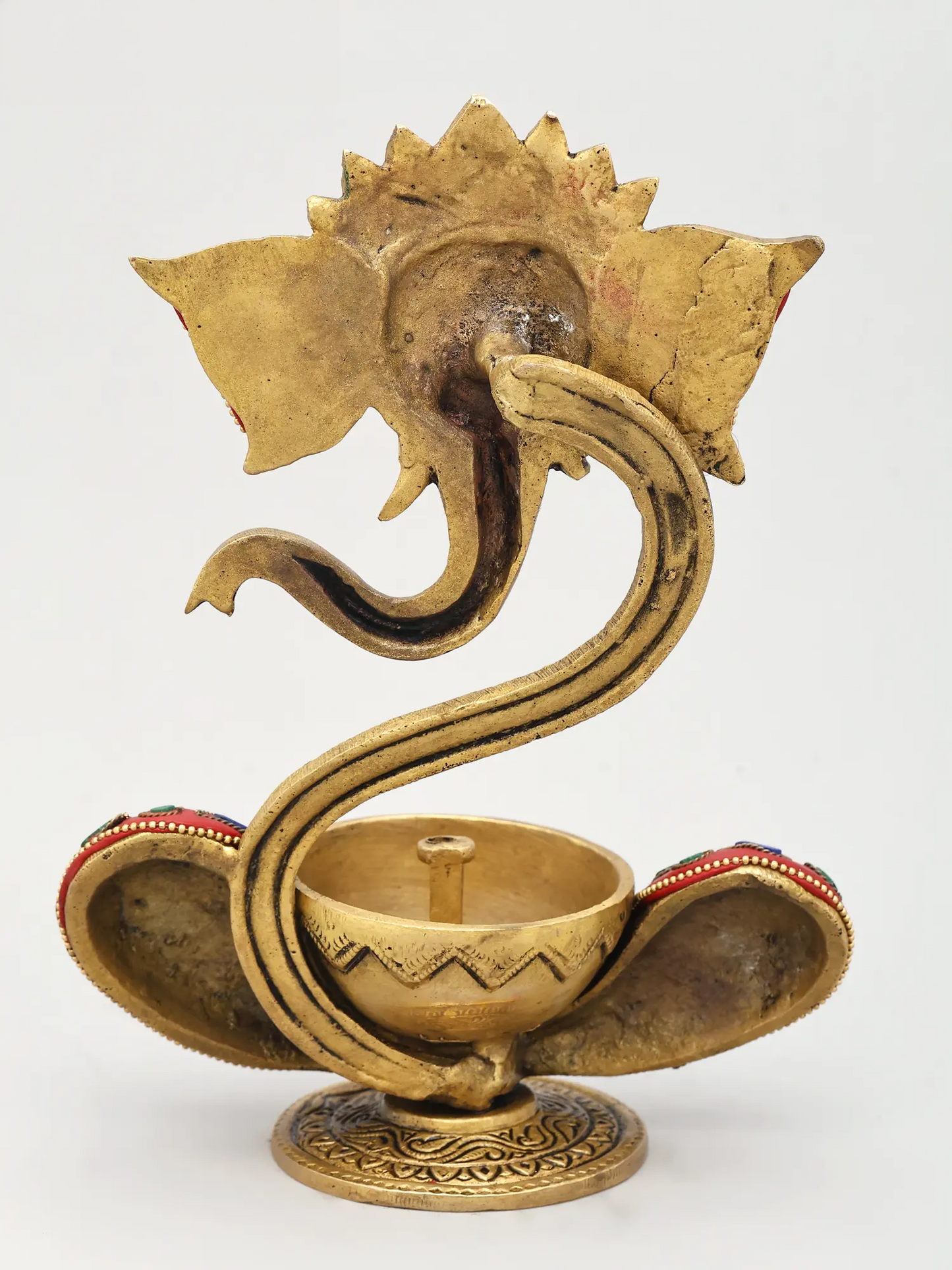 Brassaura™ Brass Diya Stand | Height 9 Inches & Weight 1.27 kgs