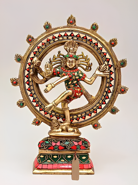 Brassaura™ Brass Nataraj Statue | Height 12 Inches & Weight 2.93 kg
