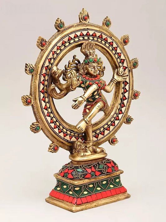 Brassaura™ Brass Nataraj Statue | Height 12 Inches & Weight 2.93 kg