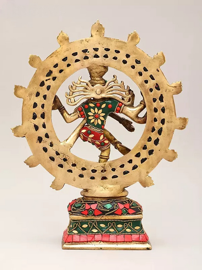 Brassaura™ Brass Nataraj Statue | Height 12 Inches & Weight 2.93 kg