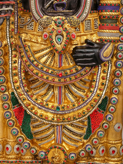Brassaura® Brass Venkateswara Statue | Height 67 Inches & Weight 106 kg