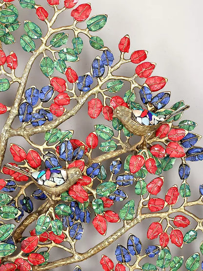 Brassaura™ Brass Kalpvriksh Tree with Inlay Work | Height 30 Inches & Weight 13.92 kg