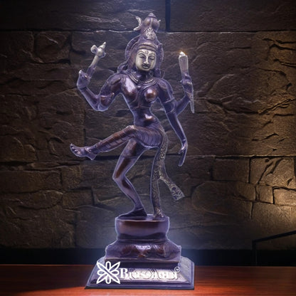 Brass Elegant Aardhnareshwar Statue Weight 3.1 kg & Height 13 Inch
