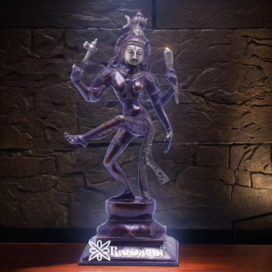 Brass Elegant Aardhnareshwar Statue Weight 3.1 kg & Height 13 Inch