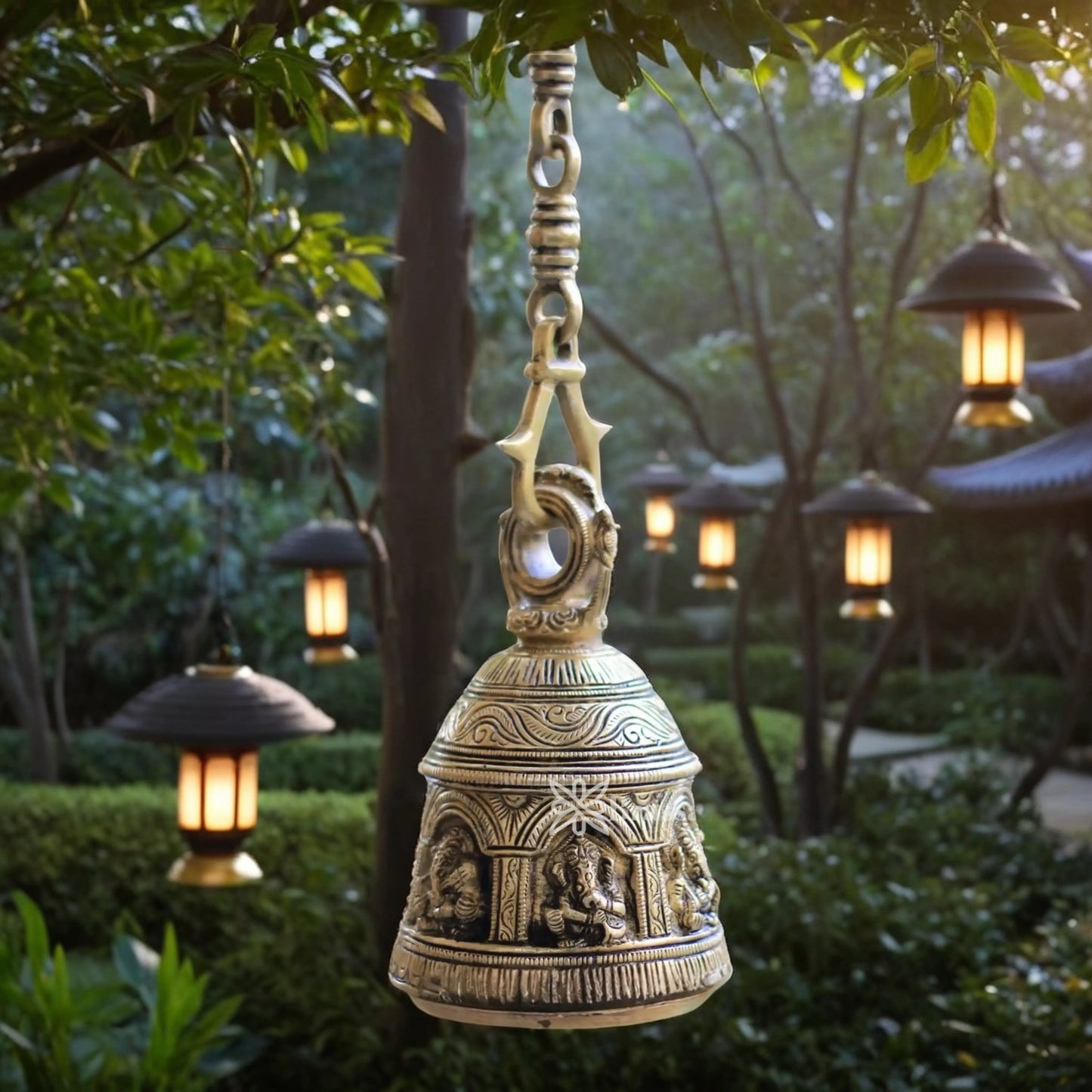 Brassaura™ Brass Bell For Home Décor And Gift Items - Height 26 Inches & Weight 1.95 Kgs