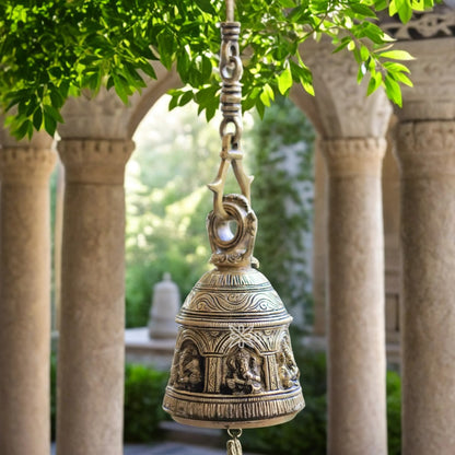 Brassaura™ Brass Bell For Home Décor And Gift Items - Height 26 Inches & Weight 1.95 Kgs