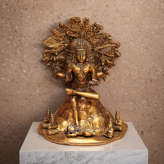 Brassaura™ Spiritual Brass Shiva Murti – Height 11.5 Inches & Weight 5.9 Kgs | Puja Room Accent