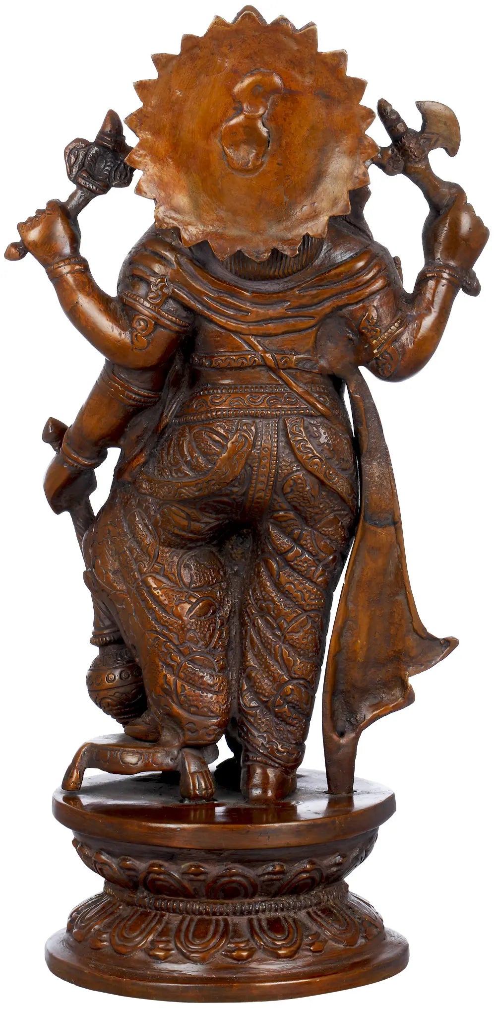 Brassaura™ Lord Ganesha Brass Statue | Height 12 Inches & Weight 3.50 kgs