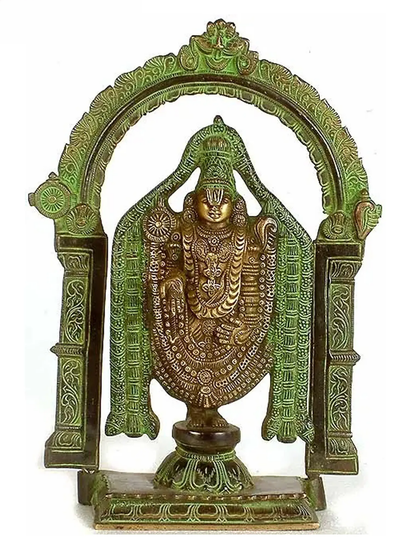 Brassaura® Brass Venkateswara Statue | Height 13 Inches & Weight 3.90 kg