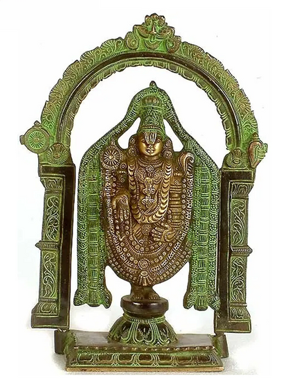 Brassaura® Brass Venkateswara Statue | Height 13 Inches & Weight 3.90 kg