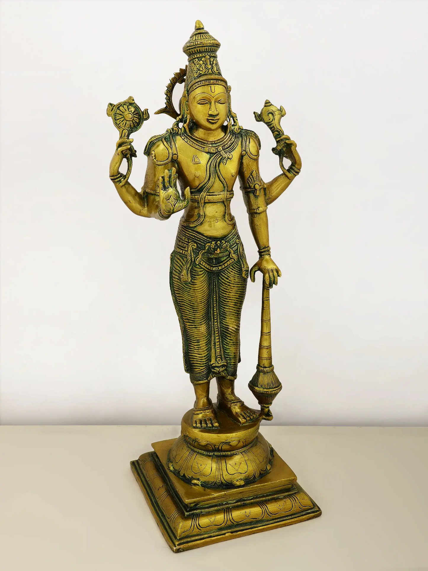 Brassaura® Brass Vishnu Statue | Height 20 Inches & Weight 6.80 kg