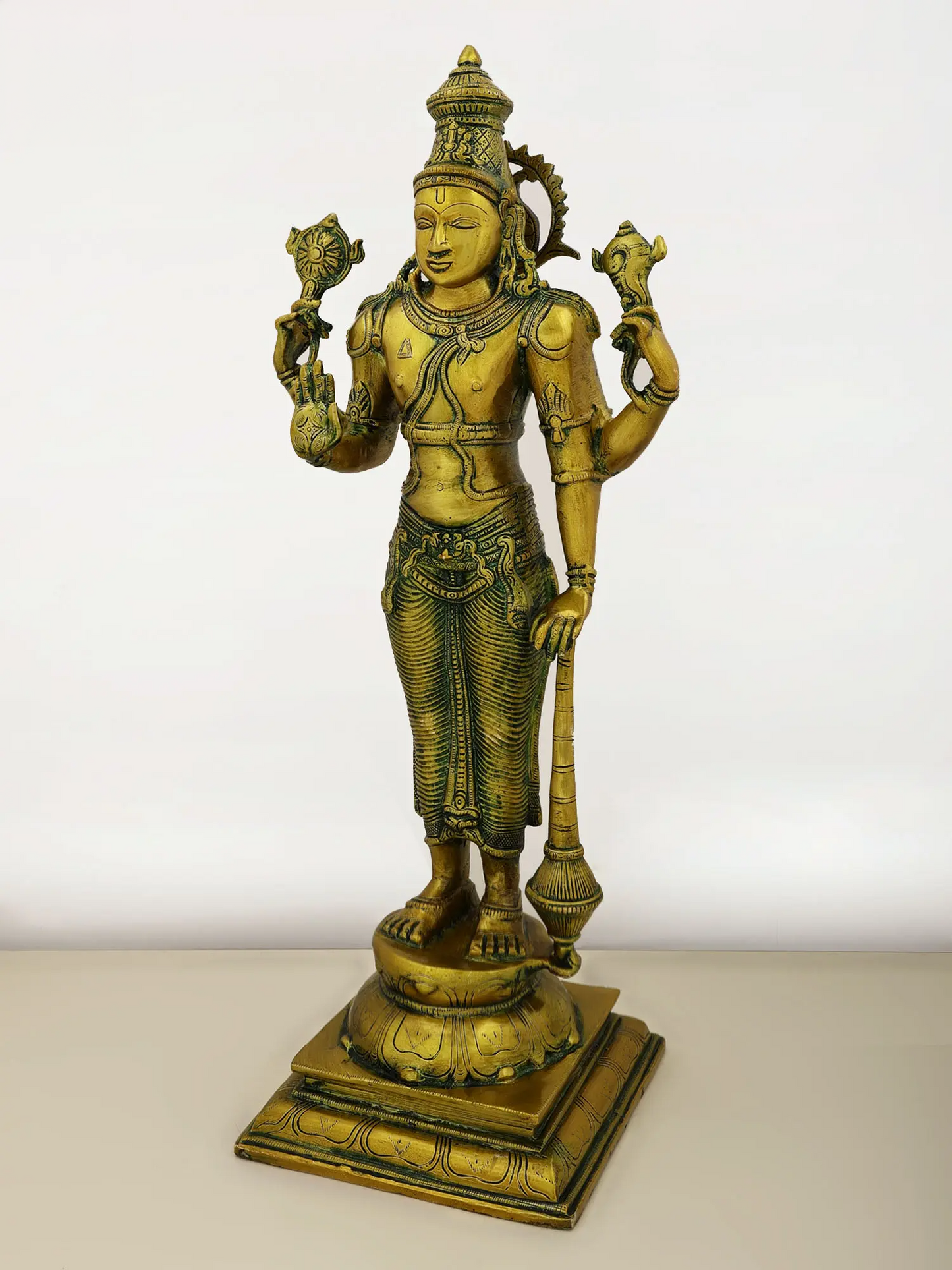 Brassaura® Brass Vishnu Statue | Height 20 Inches & Weight 6.80 kg