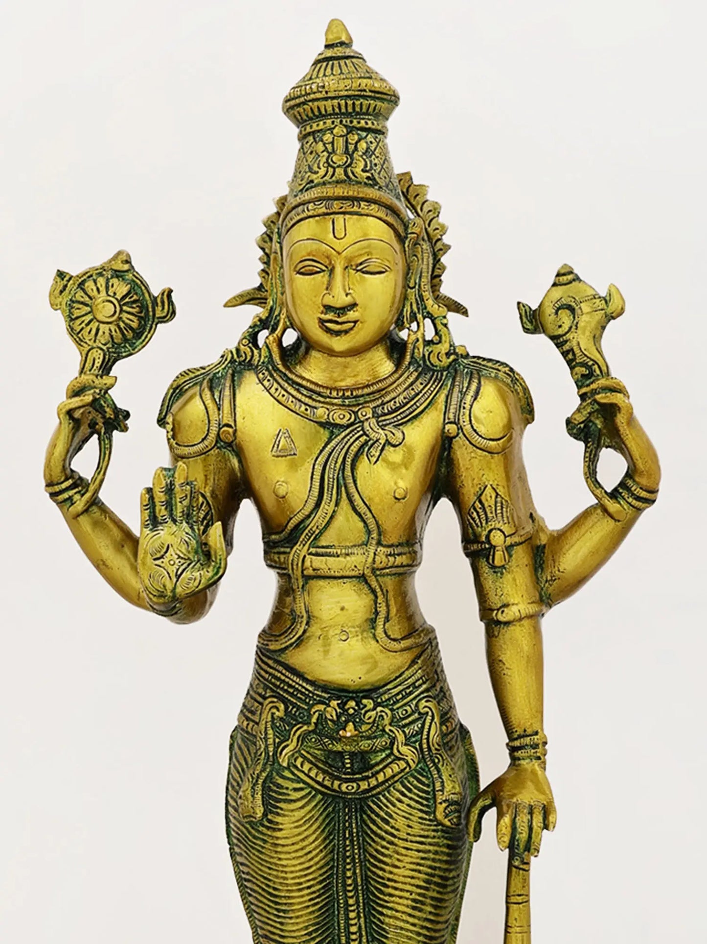 Brassaura® Brass Vishnu Statue | Height 20 Inches & Weight 6.80 kg