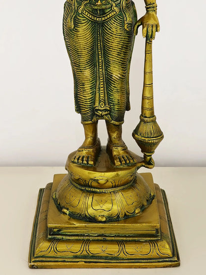 Brassaura® Brass Vishnu Statue | Height 20 Inches & Weight 6.80 kg