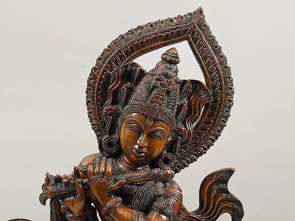 Brassaura® Brass Krishna Statue | Height 25 Inches & Weight 16.10 kg