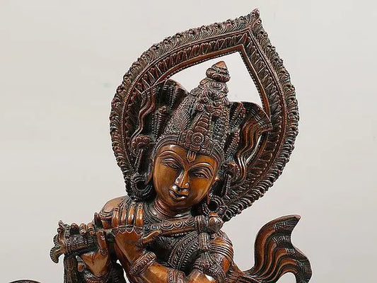 Brassaura® Brass Krishna Statue | Height 25 Inches & Weight 16.10 kg