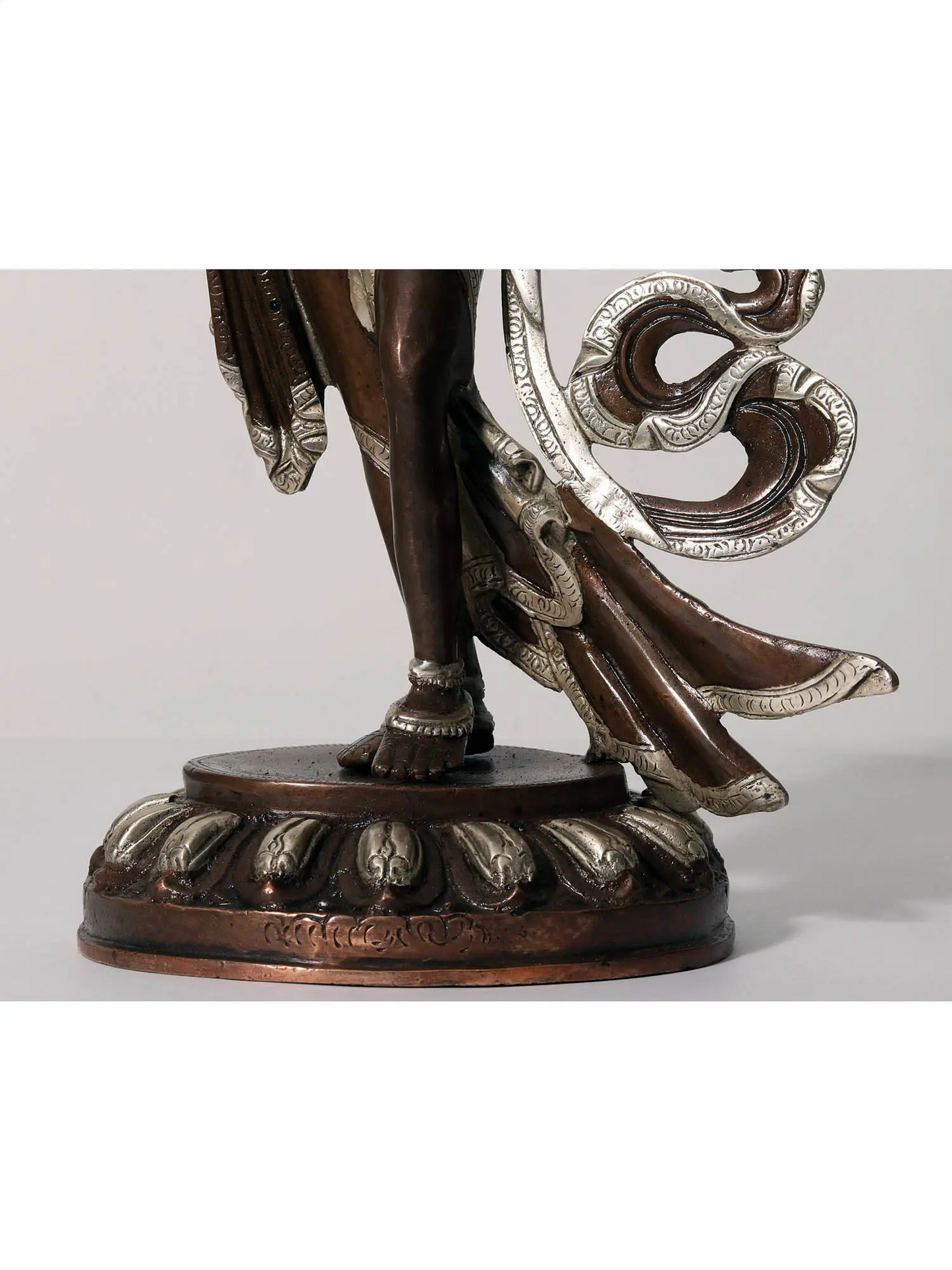 Brassaura® Standing Tara Sculpture | Dual Tone Finish | Height 13.98 Inches & Weight 3.77 kgs