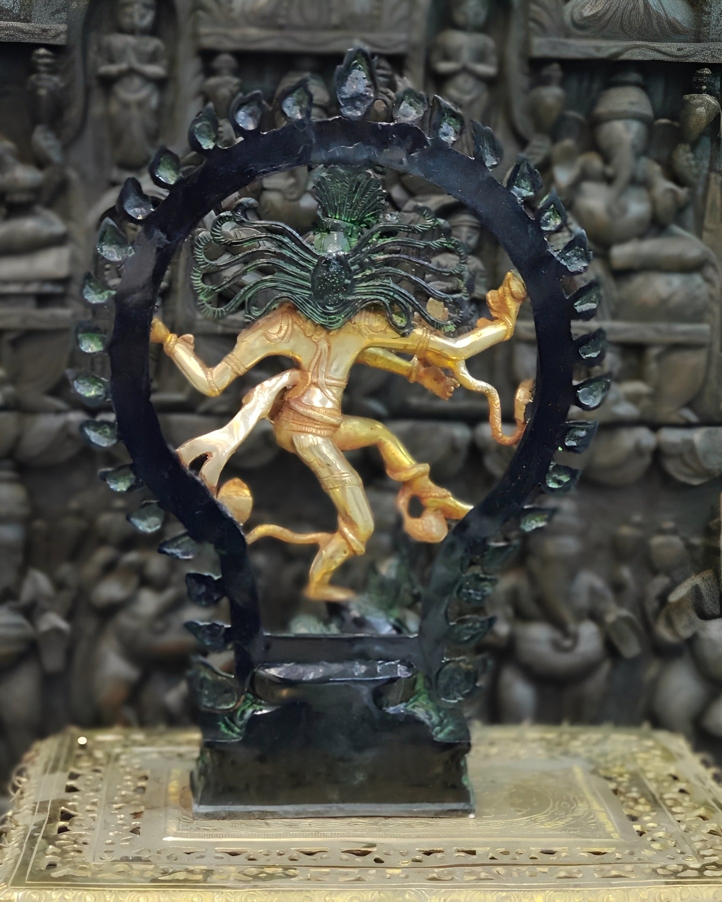 Brassaura™ Handcrafted Brass Lord Shiva Nataraja Statue | Height 21 Inches & Weight 12 Kgs