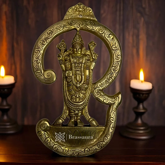 Brass Golden Bala Ji Wall Hanging Statue Weight 1.88 kg & Height 12.5 Inch