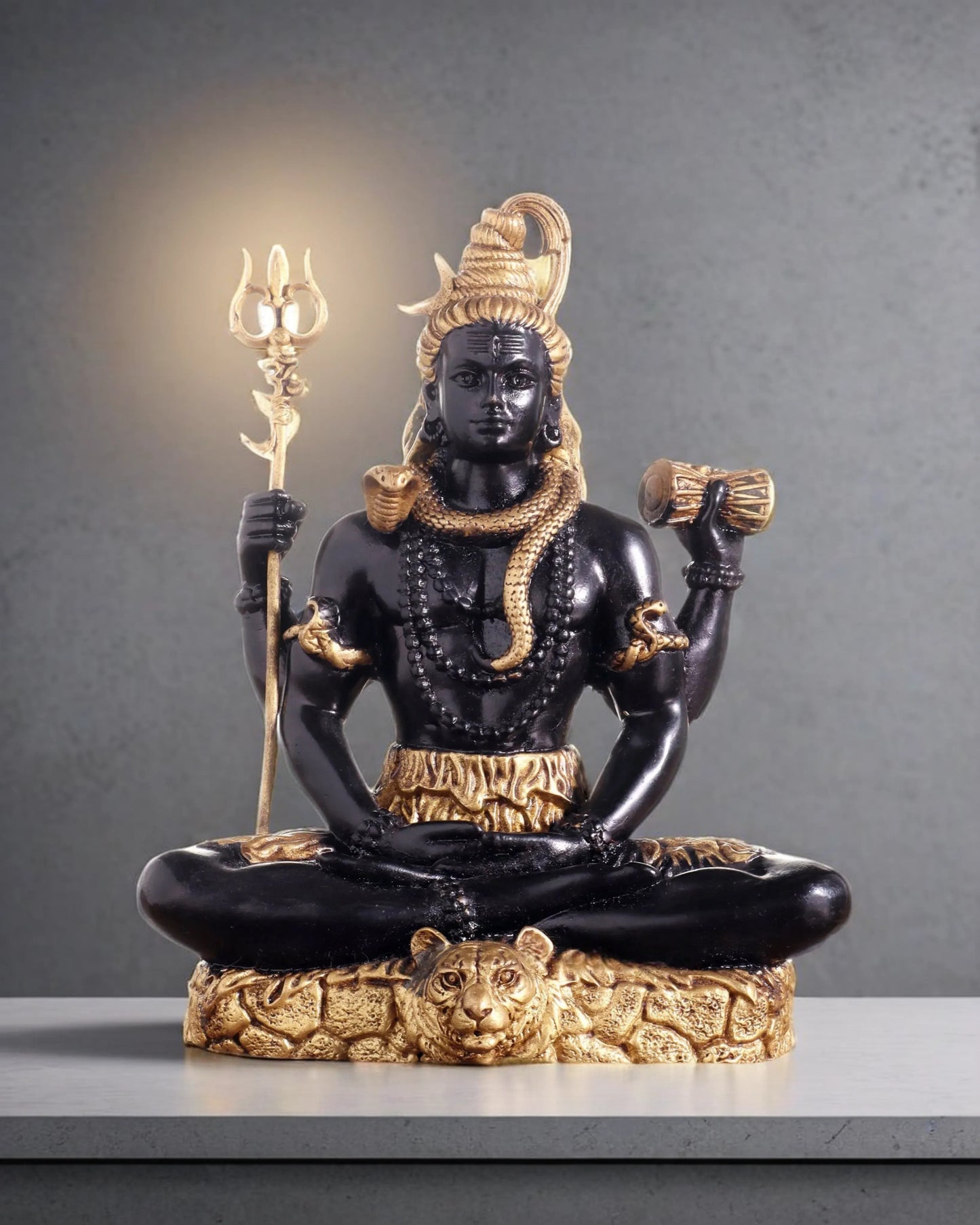 Brassaura™ Brass Shiva Idol – Height 6 Inches & Weight 2.5 Kgs | Hindu God Statue