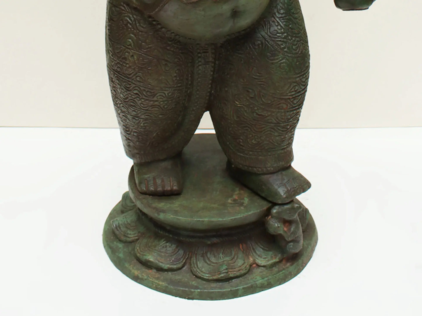 Brassaura® Lord Ganesha with Parasol and Kamandalu | Pure Brass | Height 28 Inches & Weight 16 kgs