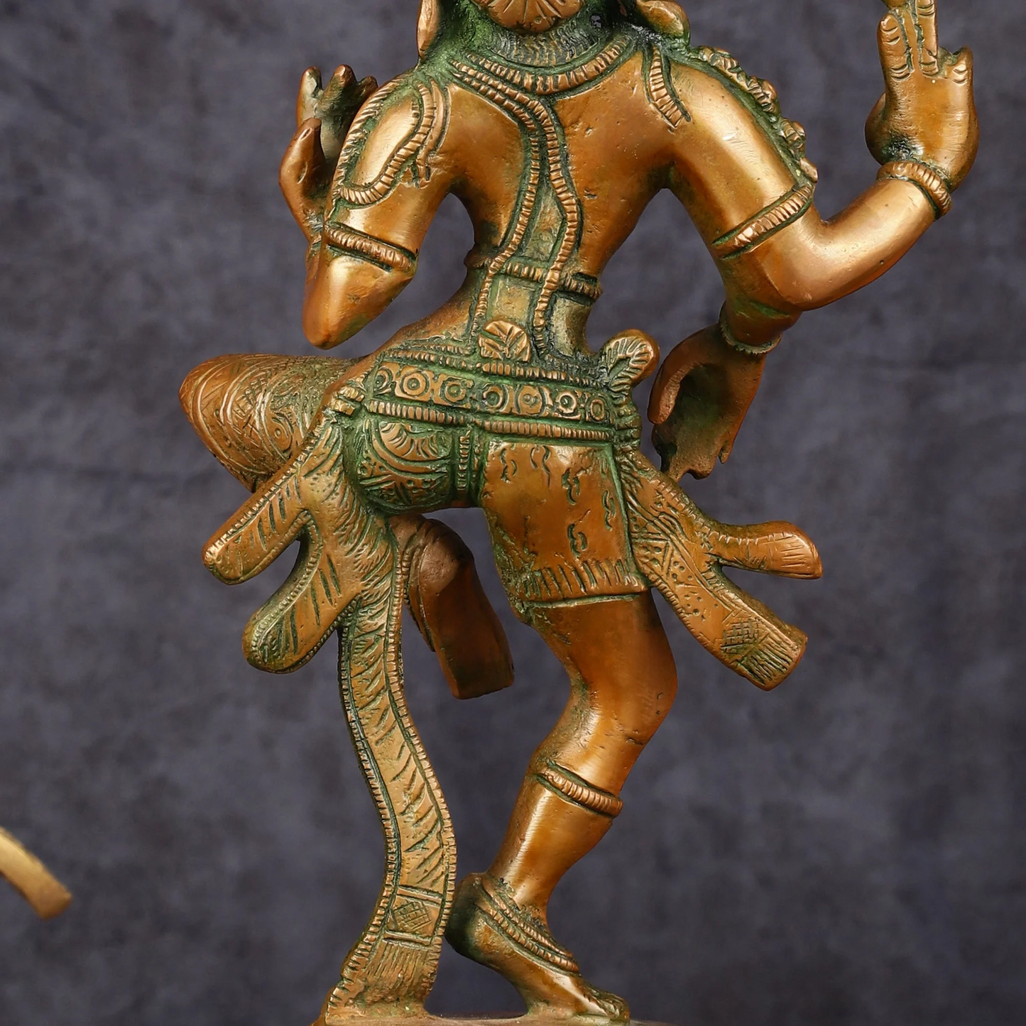 Brassaura™ Handcrafted Brass Ardhanarishvara Statue | Height 12 Inches & Weight 3.25 Kgs