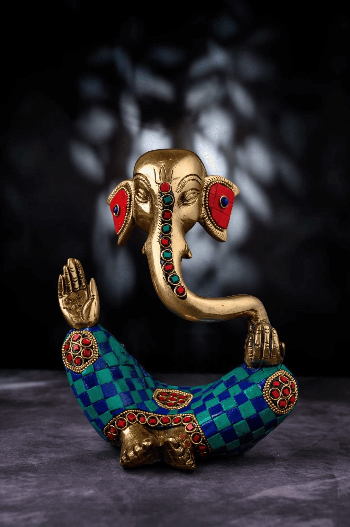 ब्रैसोरा® हस्तनिर्मित पीतल की भगवान गणेश की मूर्ति | ऊँचाई 8.5 इंच