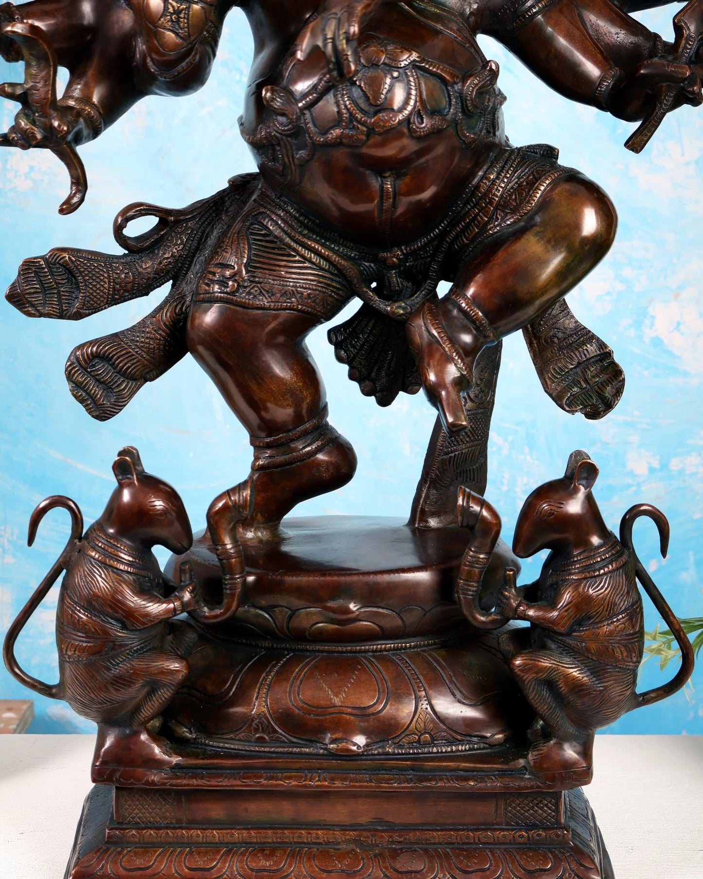 Brassaura® Brass Dancing Ganesha Statue | Height 26 Inches