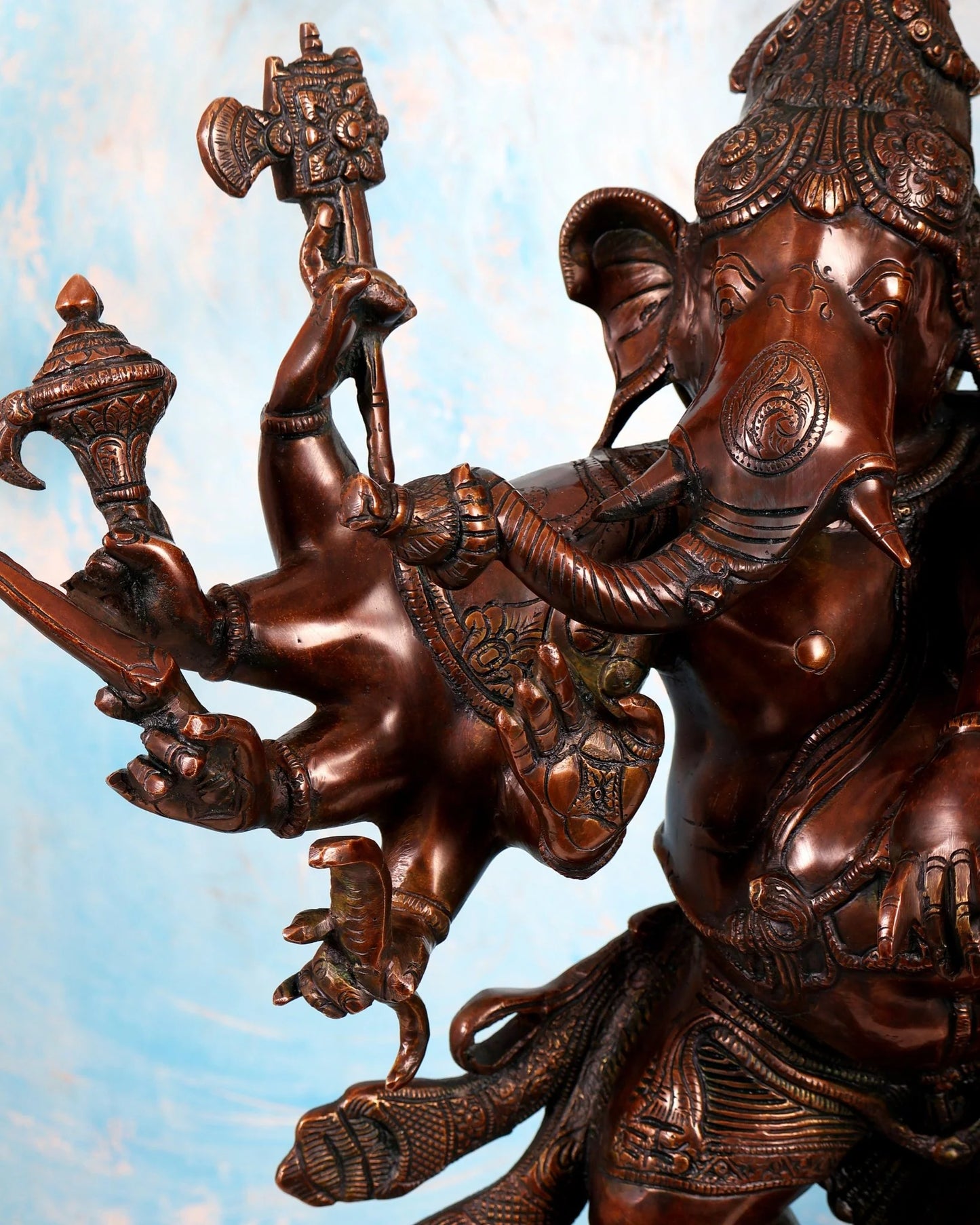 Brassaura® Brass Dancing Ganesha Statue | Height 26 Inches