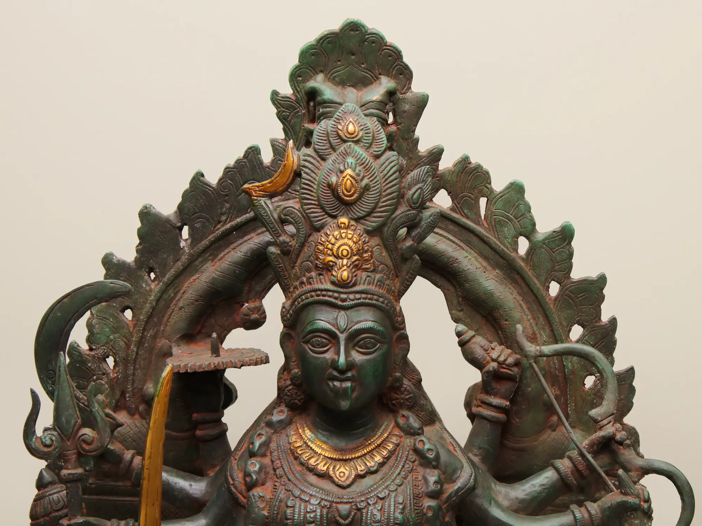Brassaura® Brass Goddess Kali Statue | Height 28 Inches & Weight 28 kg