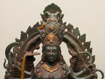 Brassaura® Brass Goddess Kali Statue | Height 28 Inches & Weight 28 kg