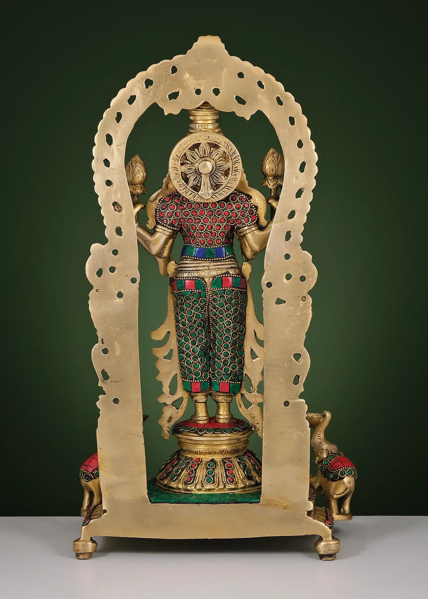 Brassaura® Brass Goddess Lakshmi Statue | Height 16 Inches & Weight 5.88 kg