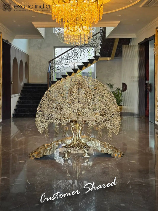 Brassaura® Brass Tree of Life Kalpvriksha Statue | Height 57.48 Inches & Weight 69.44 kg