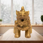 Brass Foo Dogs Idol for Home and Decor Weight 2 Kg Height 12 cm