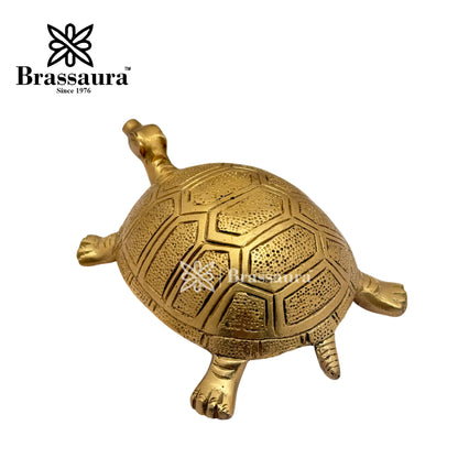 Brass Turtle Idol for Home and Decor Weight 1 Kg Height 5 cm