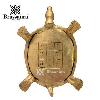 Brass Turtle Idol for Home and Decor Weight 1 Kg Height 5 cm