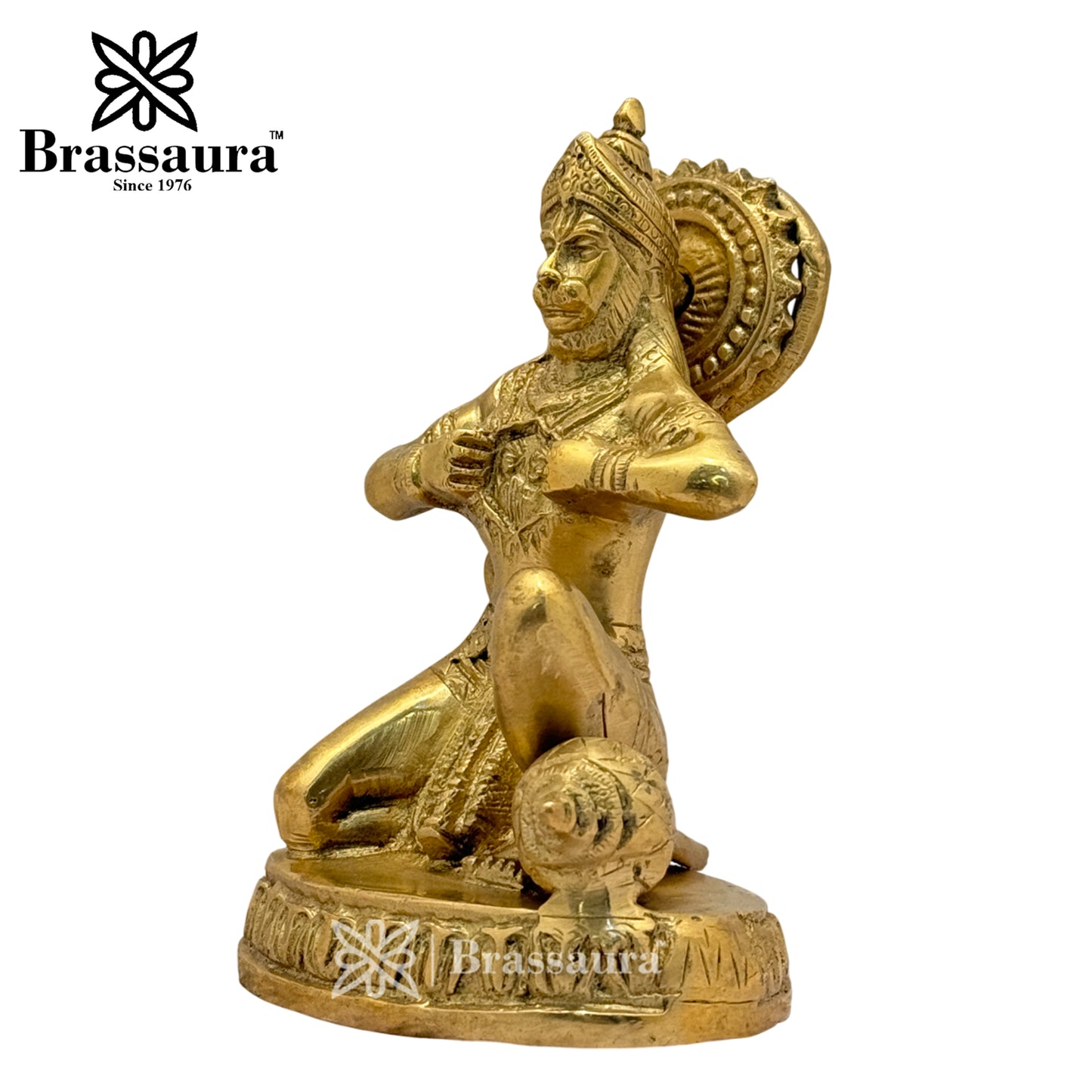 Brass Hanuman Murti for Home and Decor Weight 1 Kg Height 13 cm